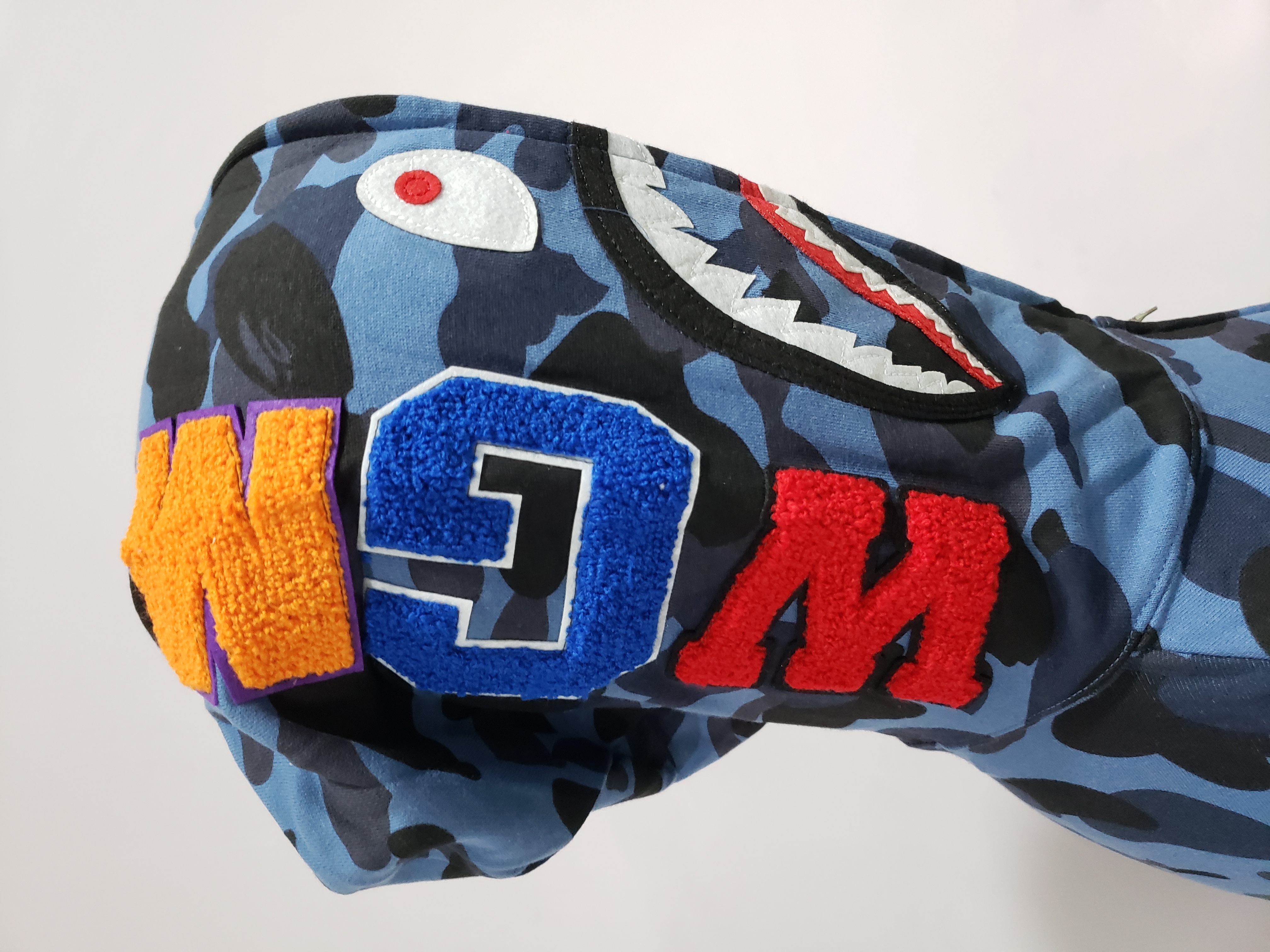 OBO BAPE COLOR CAMO SHARK ZIP HOODIE NAVY review Obosneaker 01