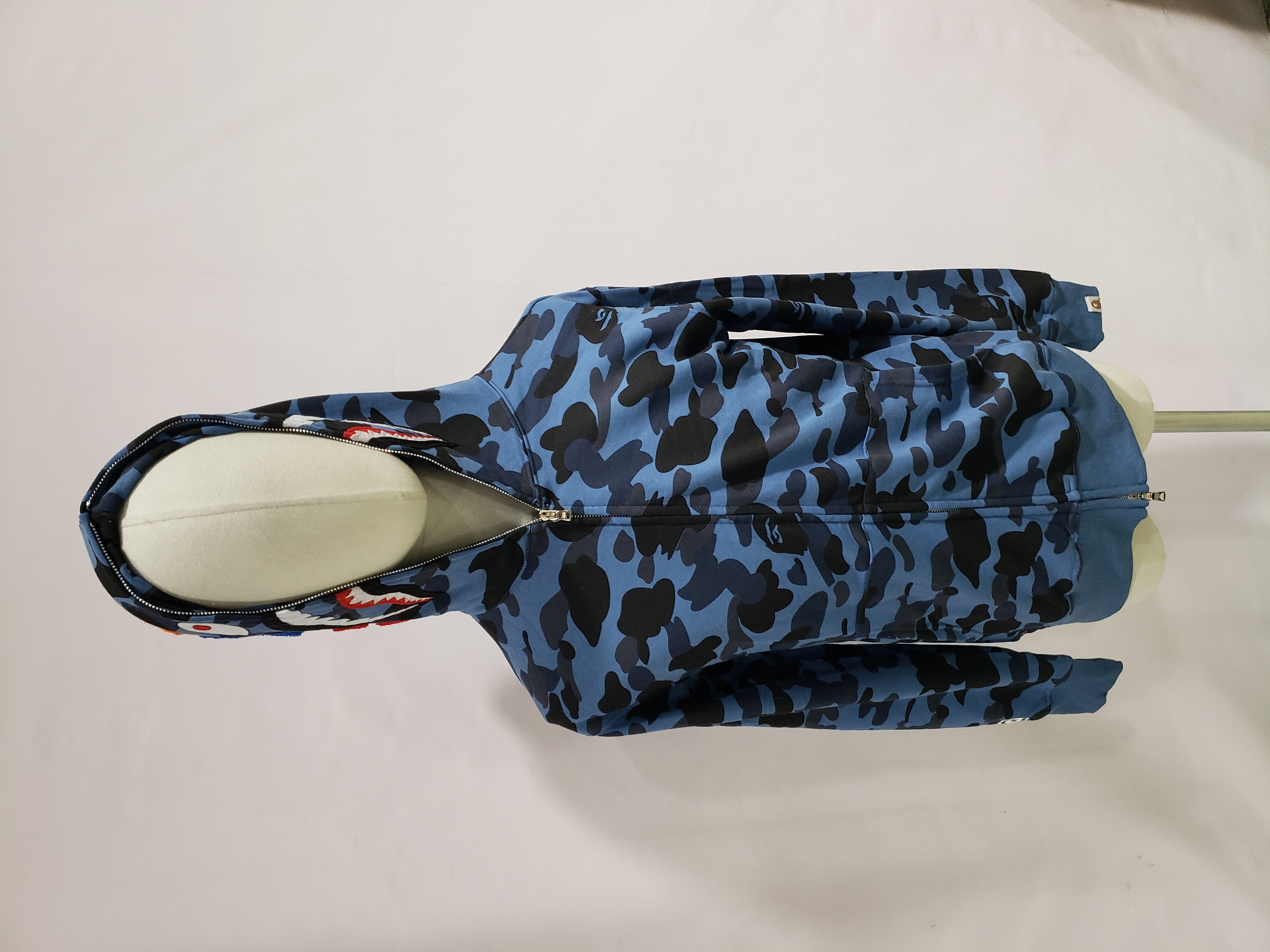 OBO BAPE COLOR CAMO SHARK ZIP HOODIE NAVY review Obosneaker 05