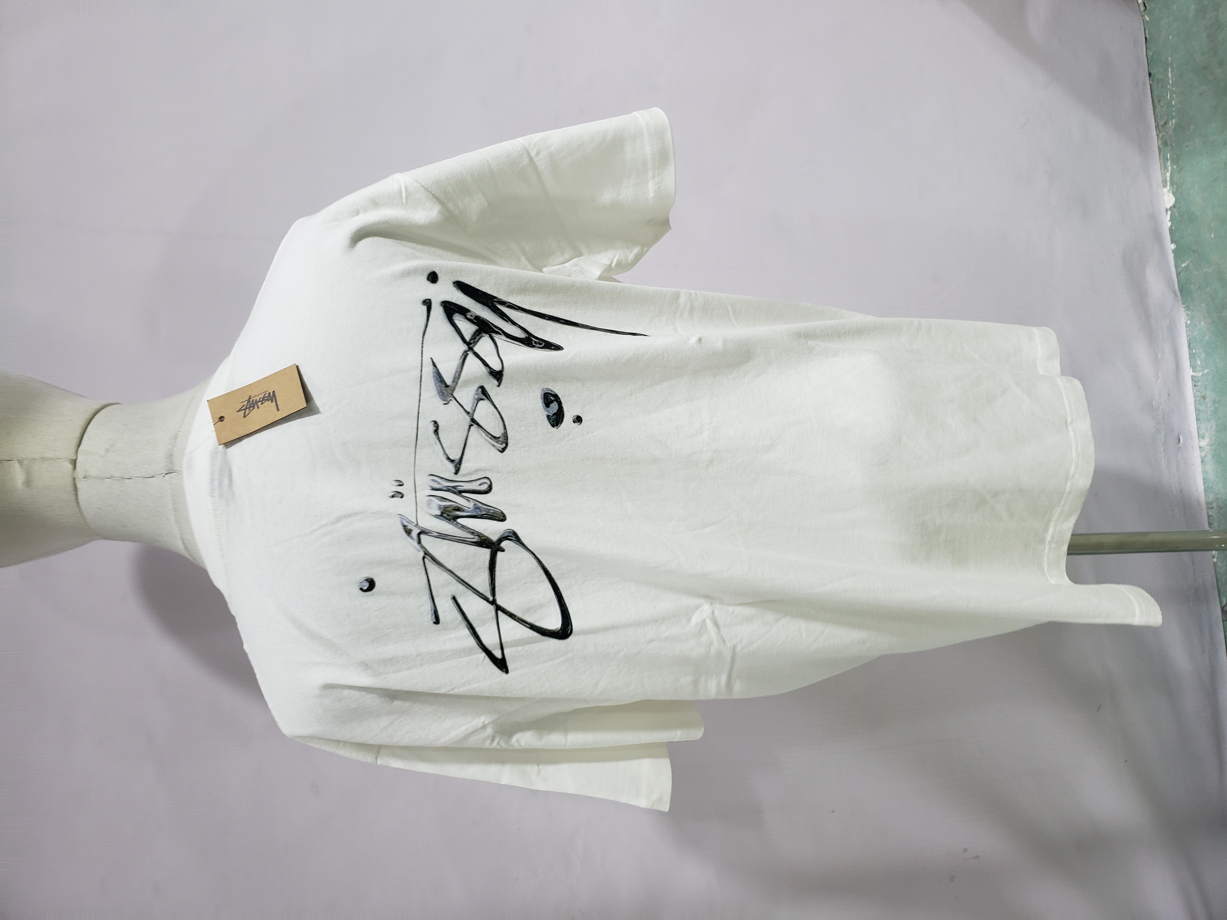 Stussy Signature Painting Print Short Sleeve White review Obosneaker 00