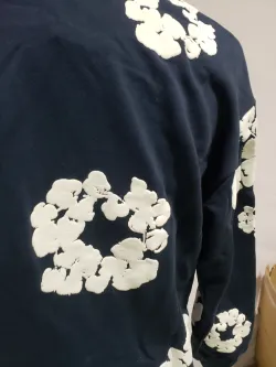 OBO Denim Tears The Cotton Wreath Sweatshirt Navy review Obosneaker 06