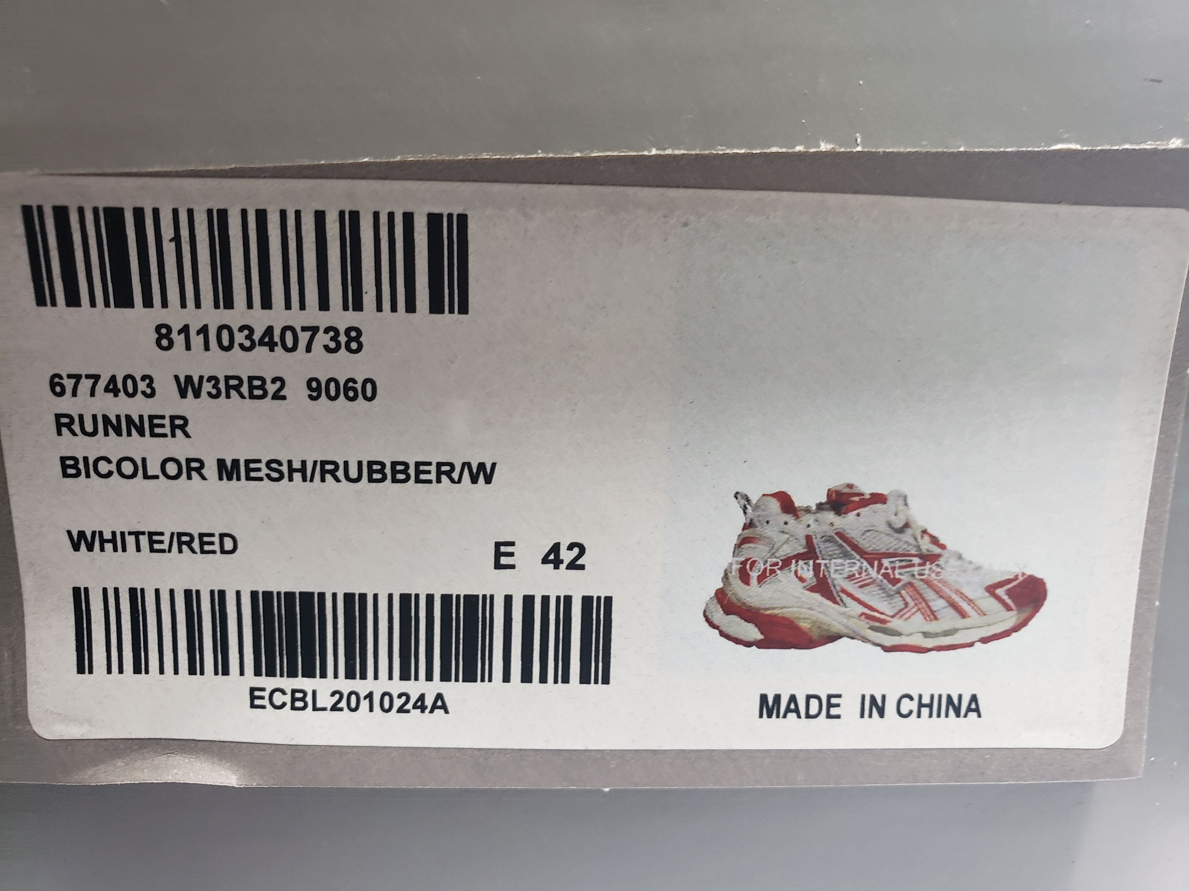 Balenciaga Runner Blue White Red 677402 W3RB2 9060 review Obosneaker 01