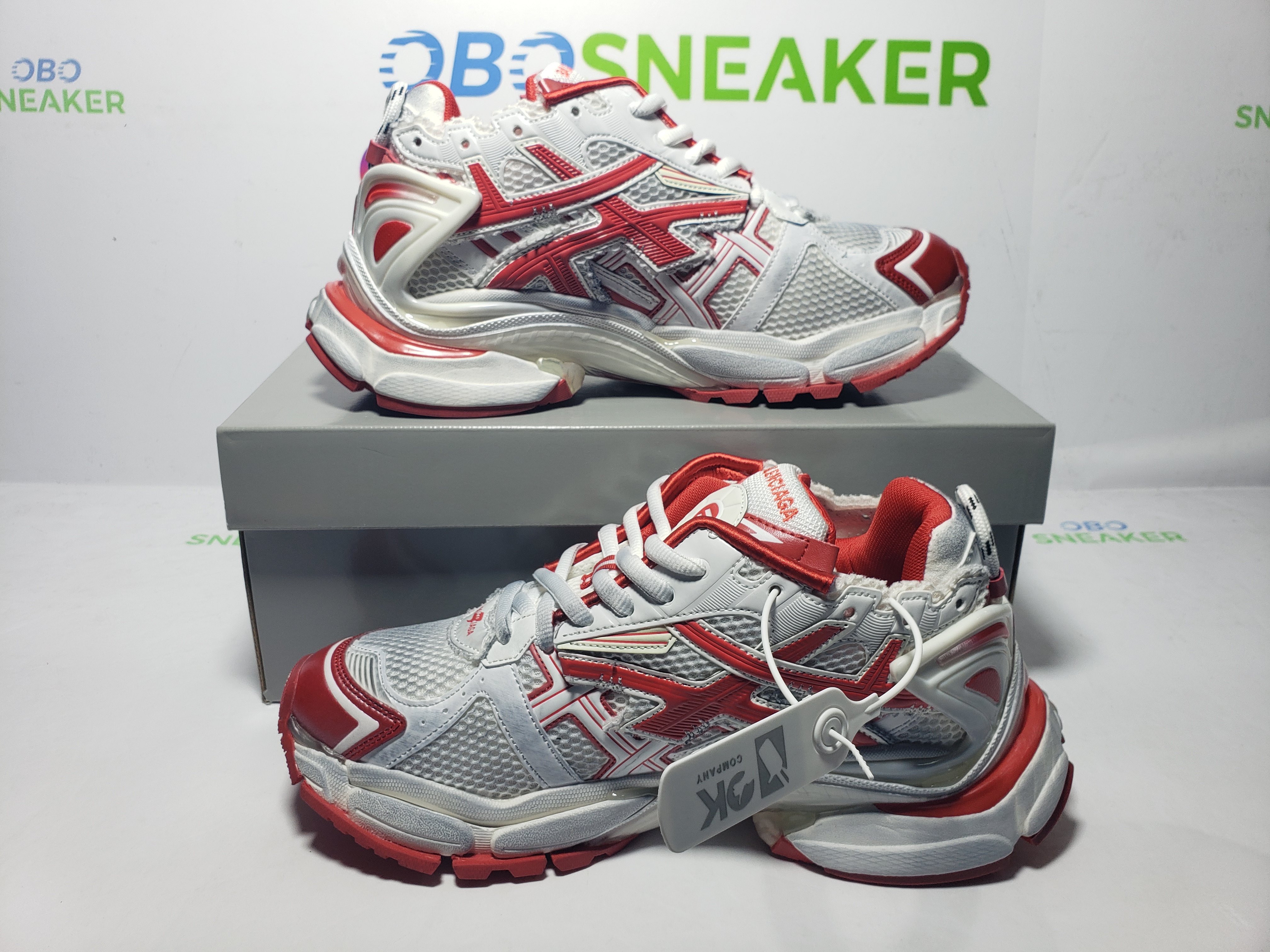 Balenciaga Runner Blue White Red 677402 W3RB2 9060 review Obosneaker 03