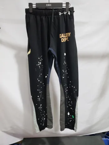 Gallery Dept. Painted Flare Sweat Pants Washed Black review Obosneaker 01