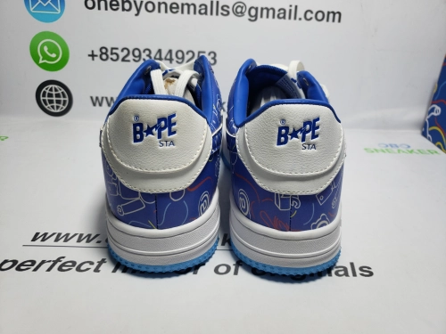 A Bathing Ape Bape Sta Low Black Blue Color Spray Painting  1H73 191 913  review 