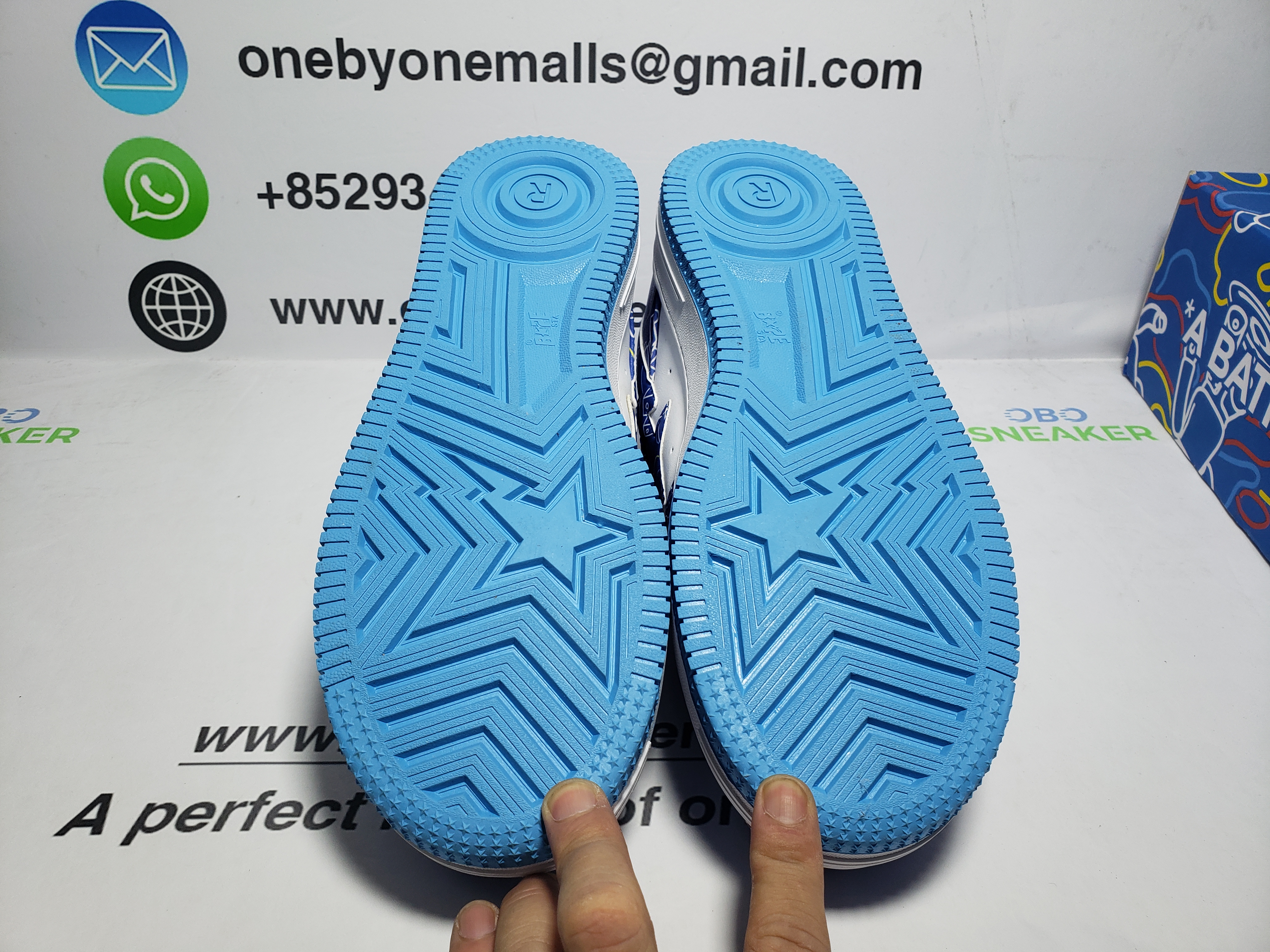 A Bathing Ape Bape Sta Low Black Blue Color Spray Painting  1H73 191 913  review Obosneaker 02