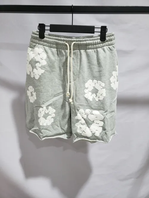 Denim Tears The Cotton Wreath Shorts Grey review 