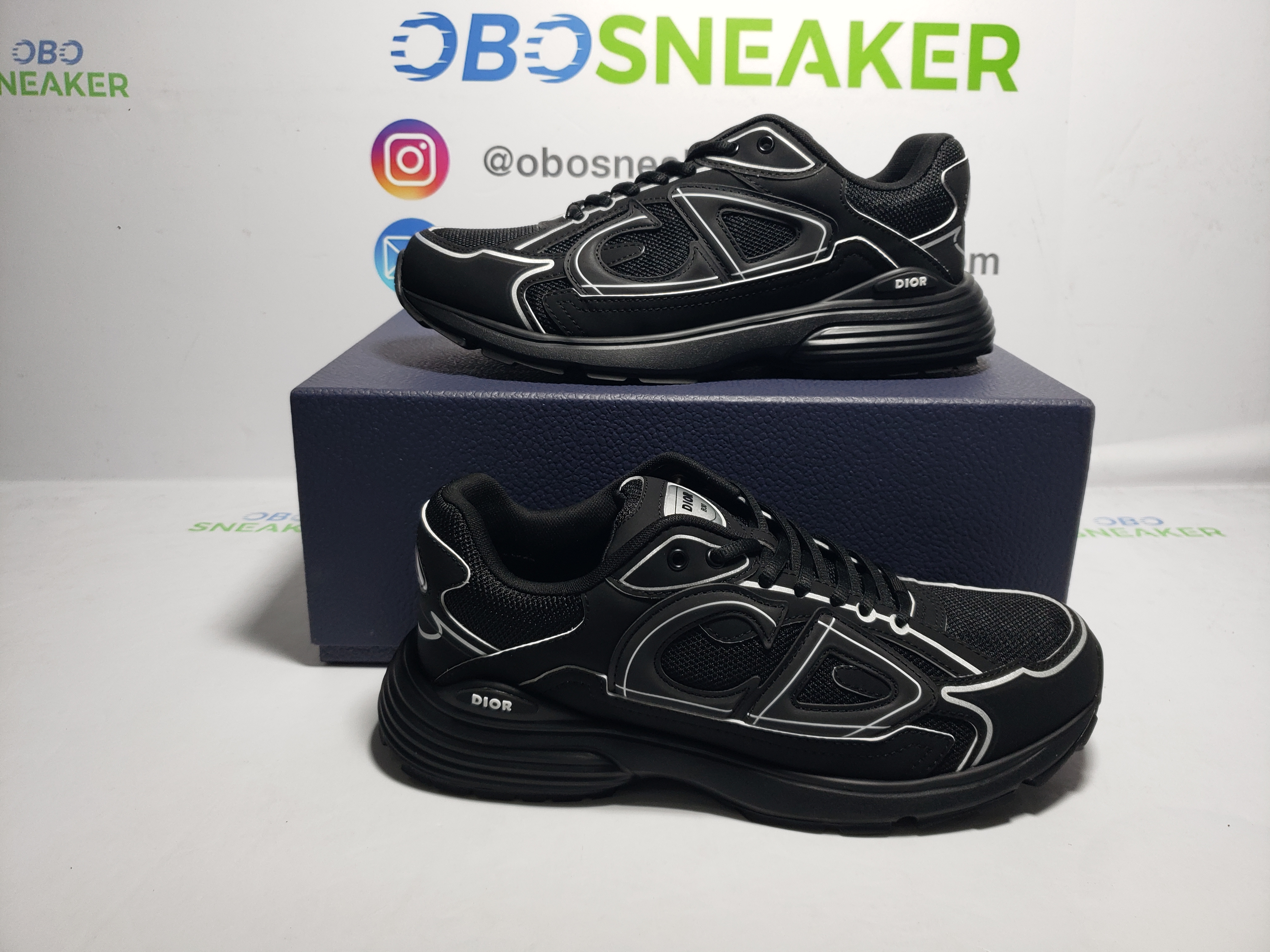 Dior Light Grey 'B30' Sneakers New Reflective 3SN27ZIR-16536 review Obosneaker 01