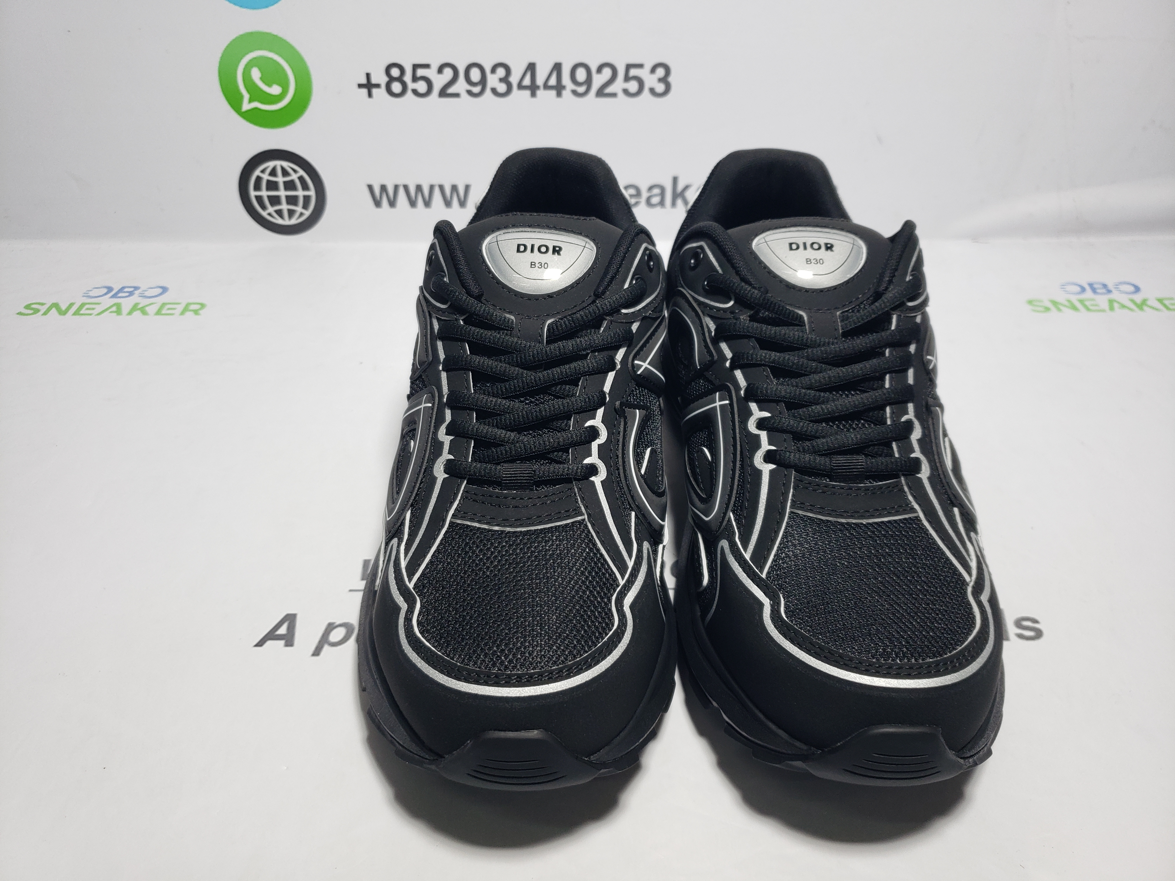 Dior Light Grey 'B30' Sneakers New Reflective 3SN27ZIR-16536 review Obosneaker 03