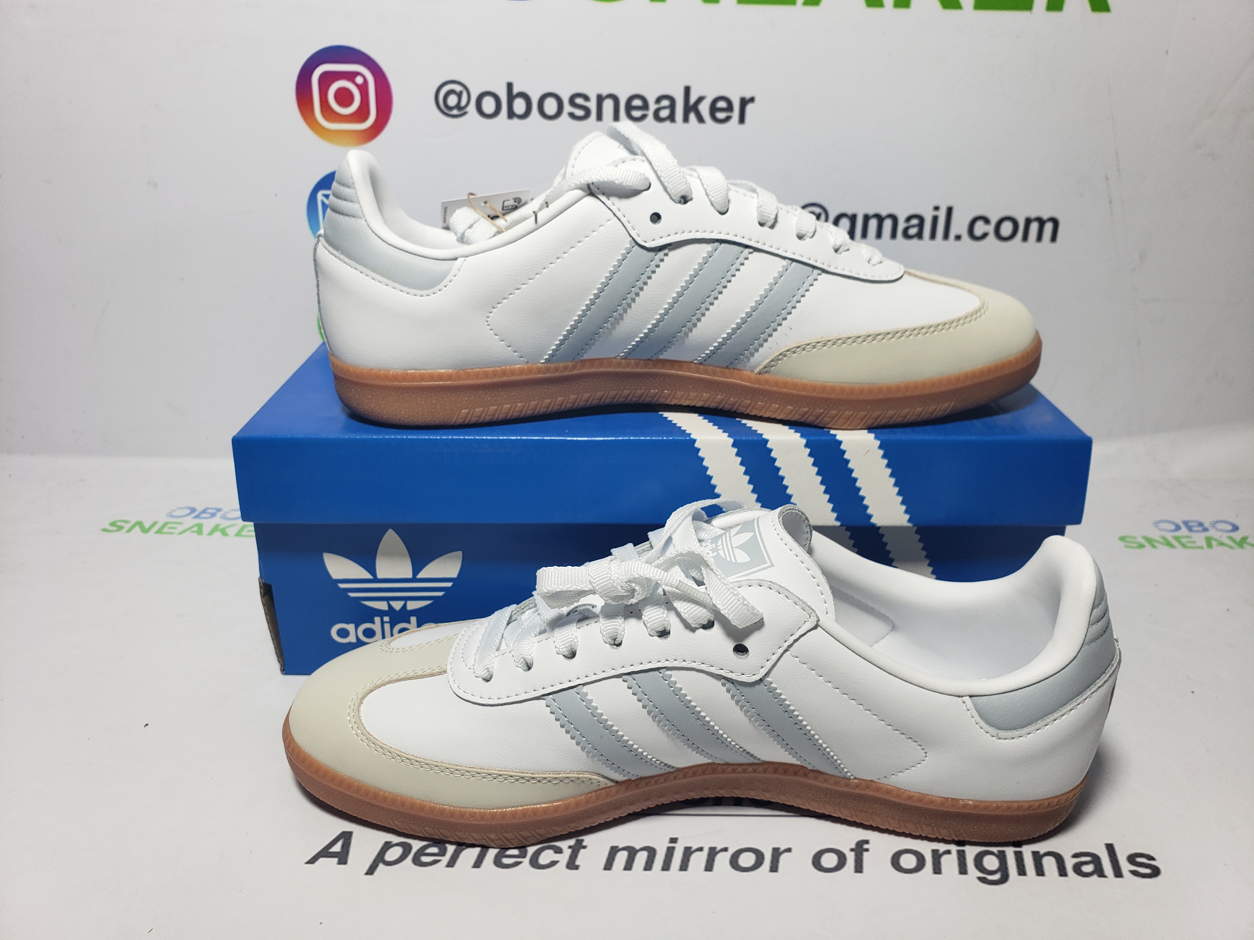 adidas Samba Originals Samba OG 'White Halo Blue Gum' IE0877 review Obosneaker 00