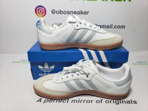 adidas Samba Originals Samba OG 'White Halo Blue Gum' IE0877 review 