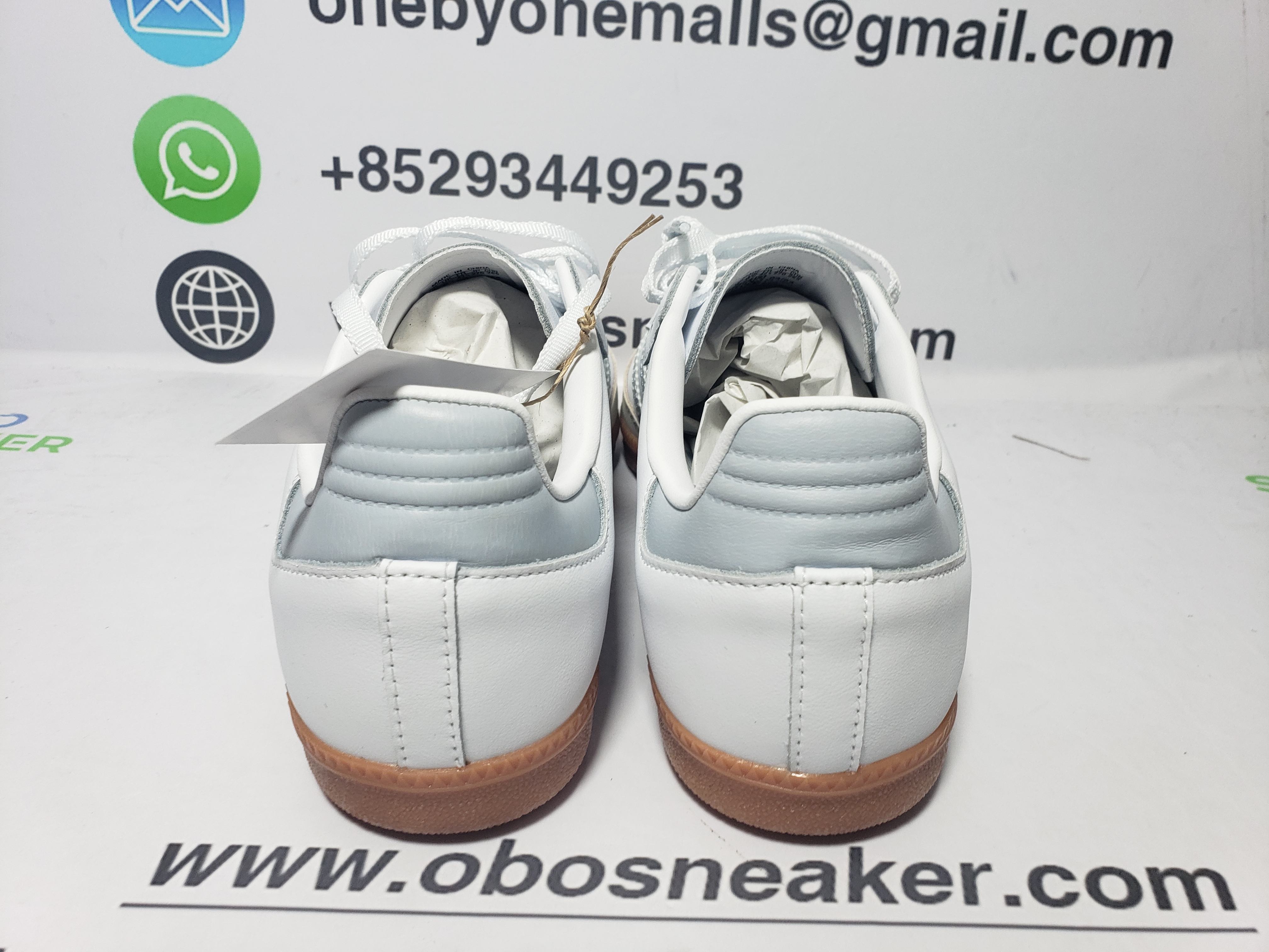 adidas Samba Originals Samba OG 'White Halo Blue Gum' IE0877 review Obosneaker 03