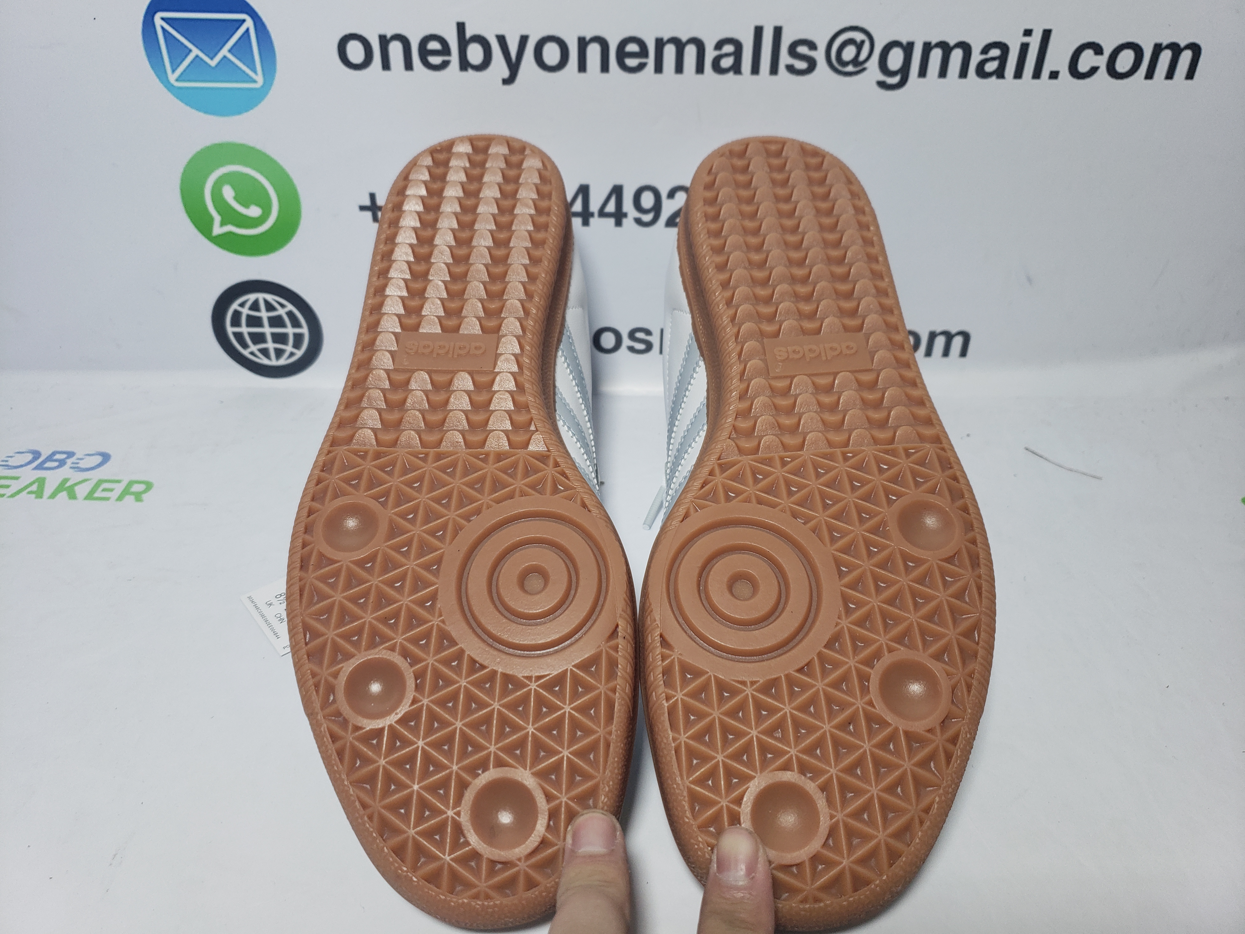 adidas Samba Originals Samba OG 'White Halo Blue Gum' IE0877 review Obosneaker 05