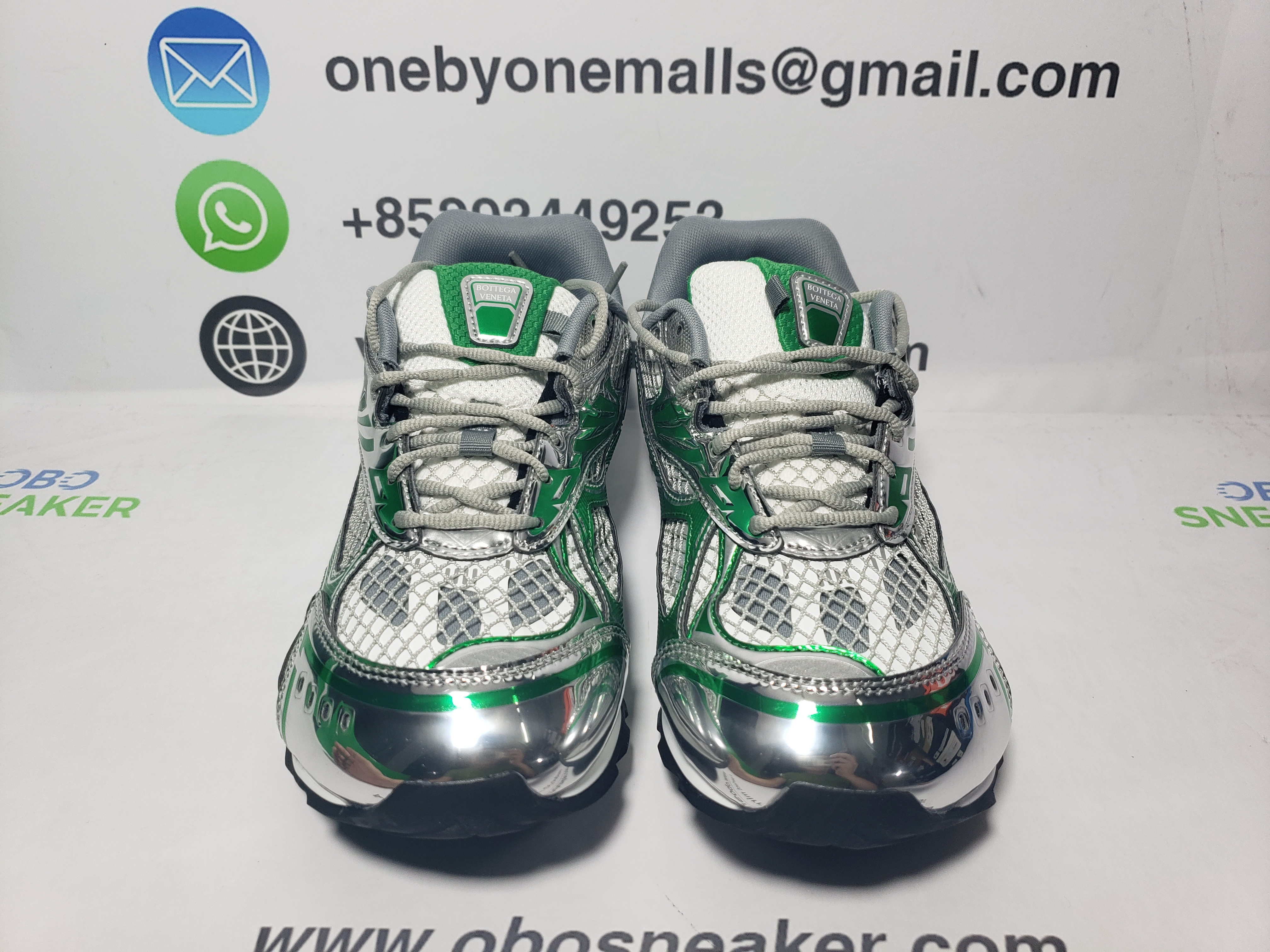 Bottega Veneta Orbit Silver Parakeet (Women's)  755915V2X401428 review Obosneaker 01