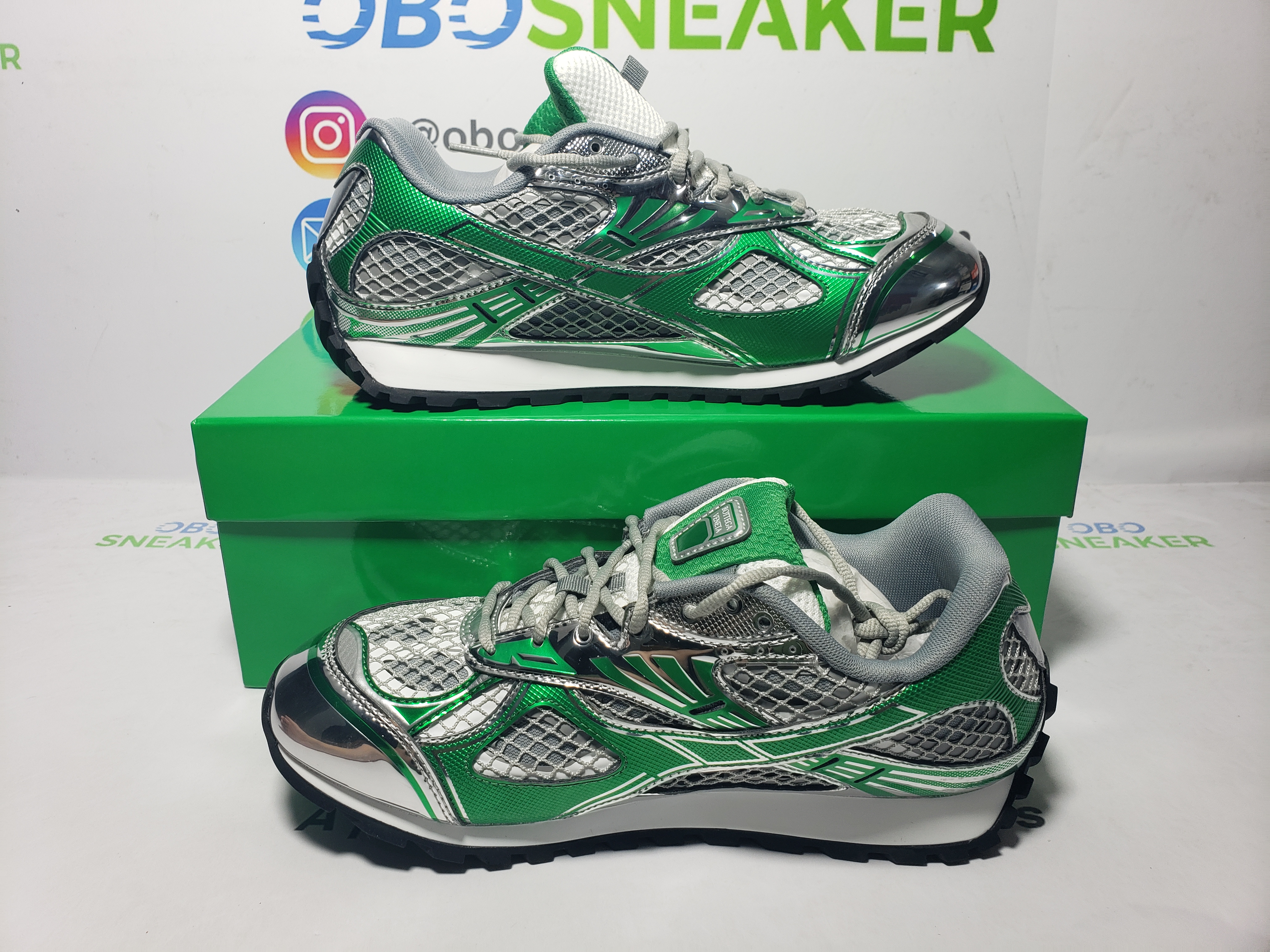 Bottega Veneta Orbit Silver Parakeet (Women's)  755915V2X401428 review Obosneaker 05