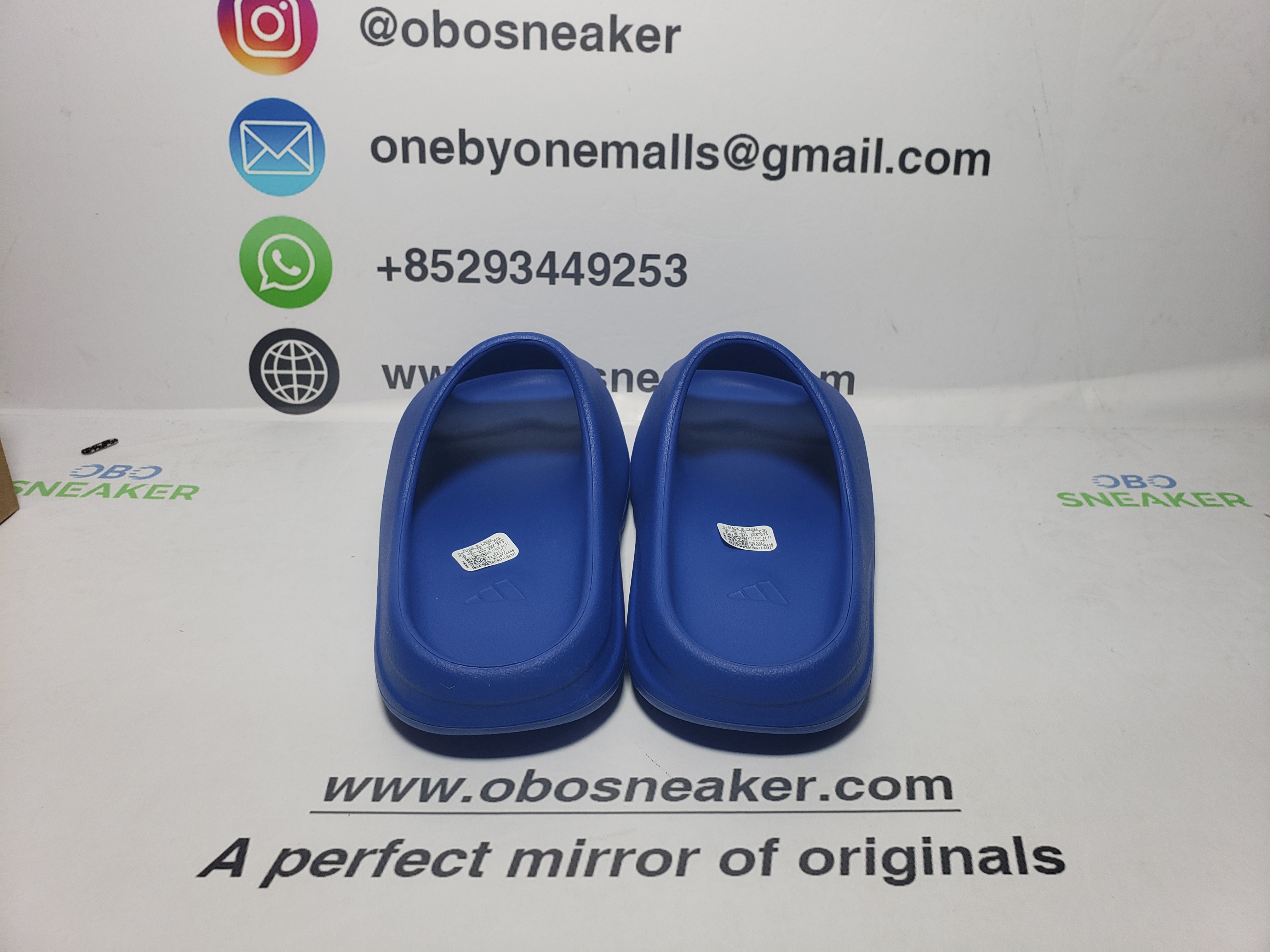 Adidas Yeezy Slide Azure ID4133 review Obosneaker 02