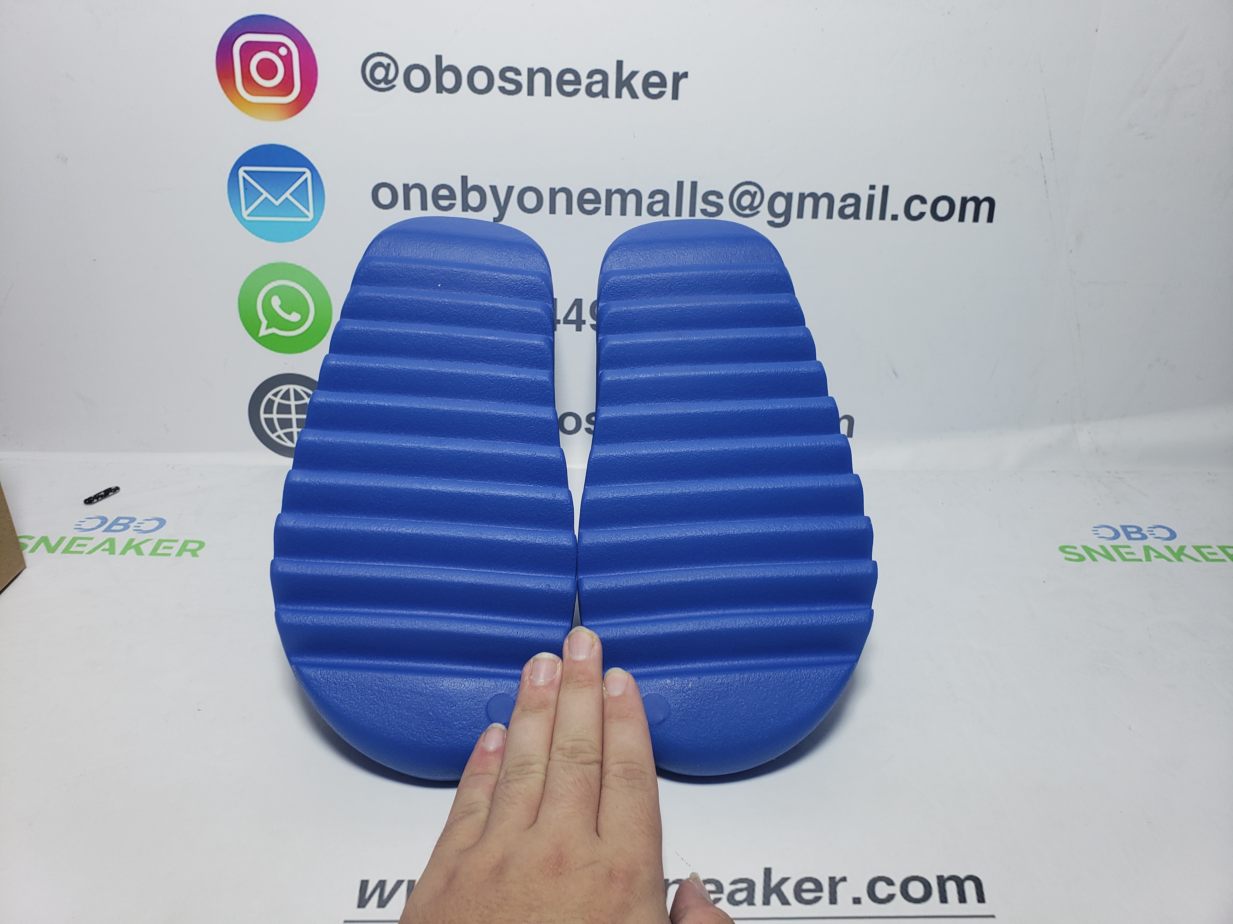 Adidas Yeezy Slide Azure ID4133 review Obosneaker 05