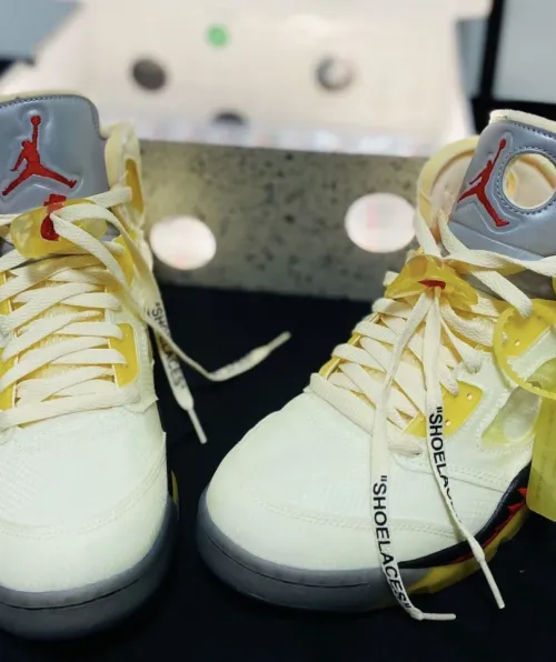 Air Jordan 5 Retro Off-White Sail DH8565-100 review 