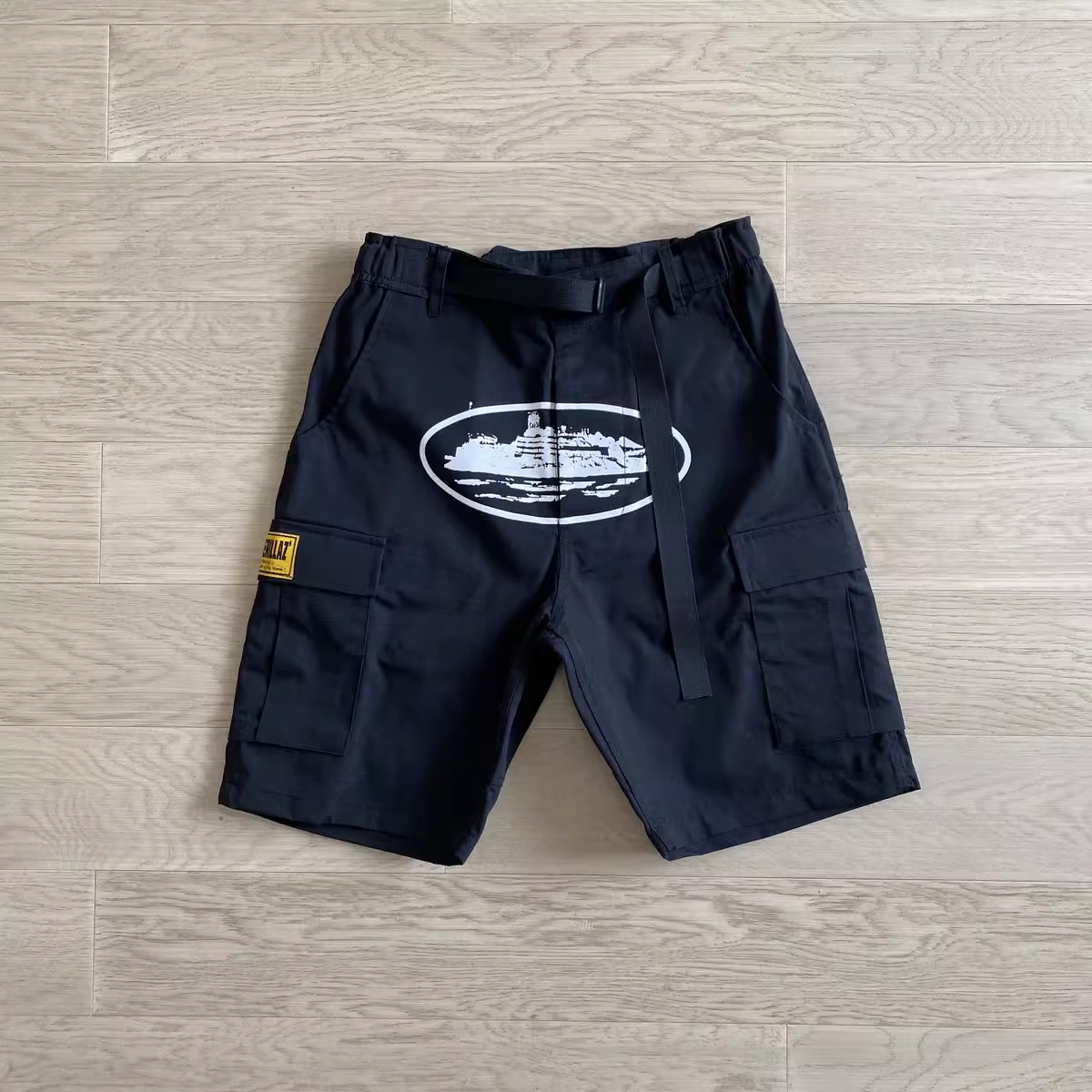Corteiz Alcatraz Cargo Shorts Black review Dario Schwander