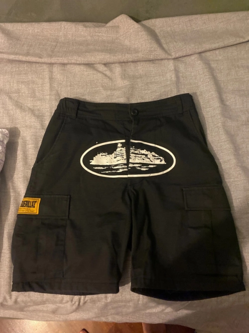 Corteiz Alcatraz Cargo Shorts Black review 
