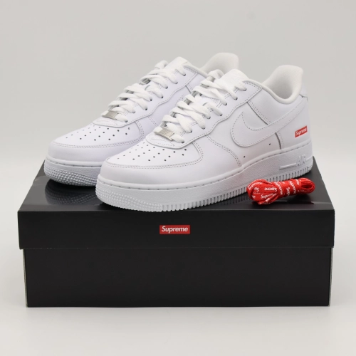 Supreme x Nike Air Force 1 Low White For Sale CU9225-100 review 