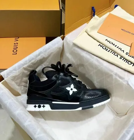 OU Leather lace up Fashionable Board Shoes Black 51BCOLRB review 