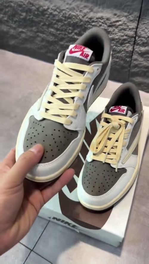 TOP Version Air Jordan 1 Retro Low OG SP Travis Scott Reverse Mocha DM7866-162 review 