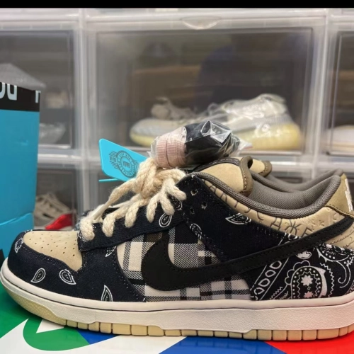  Nike SB Dunk Low Travis Scott (Regular Box) CT5053-001 [Top Version] review 