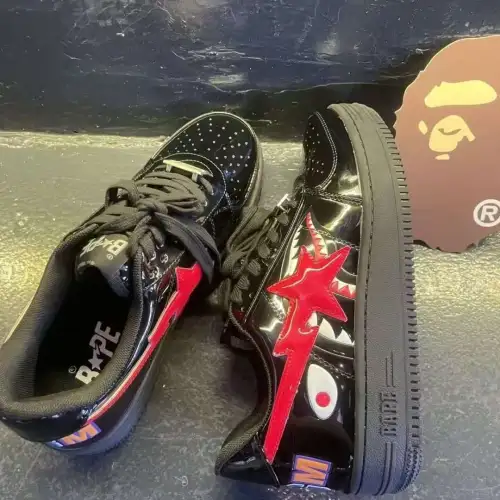  A Bathing Ape Bape Sta Low Black Black Snake Skin  1180 191 009 review 