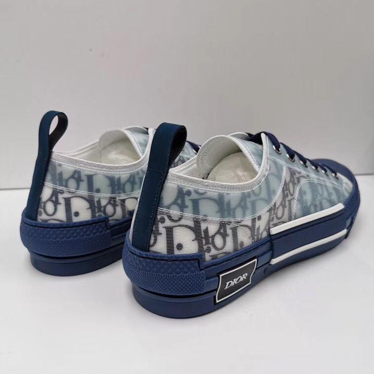  Dior B23 HT Oblique Transparency LOW  White Blue T00962H565 review Simon 01