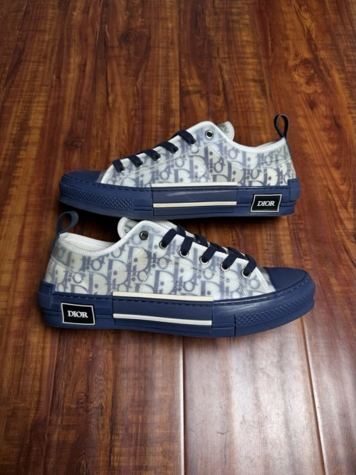  Dior B23 HT Oblique Transparency LOW  White Blue T00962H565 review 