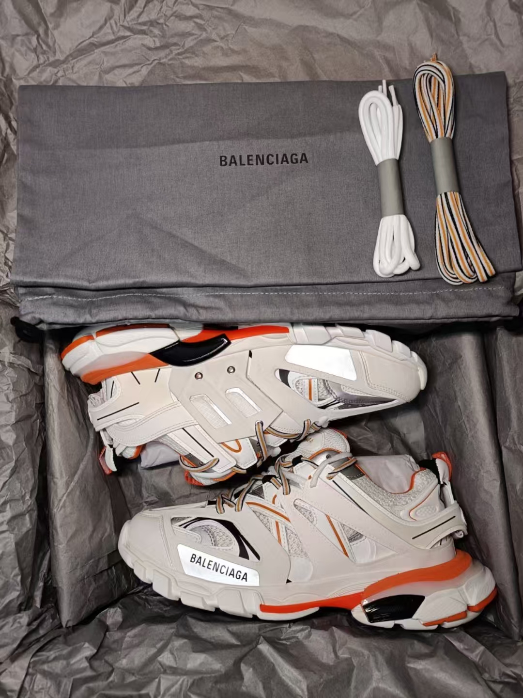  Balenciaga Tess S. White Orange Black 542436 W1GB1 9059 review Percival 03
