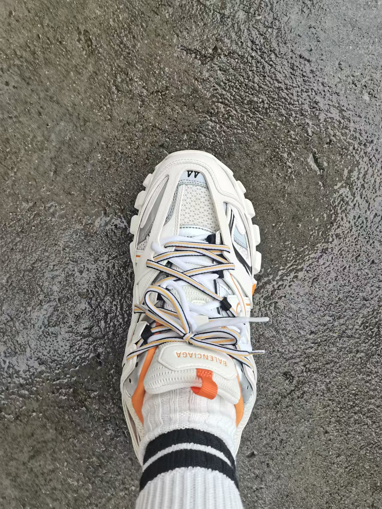  Balenciaga Tess S. White Orange Black 542436 W1GB1 9059 review Orville 00