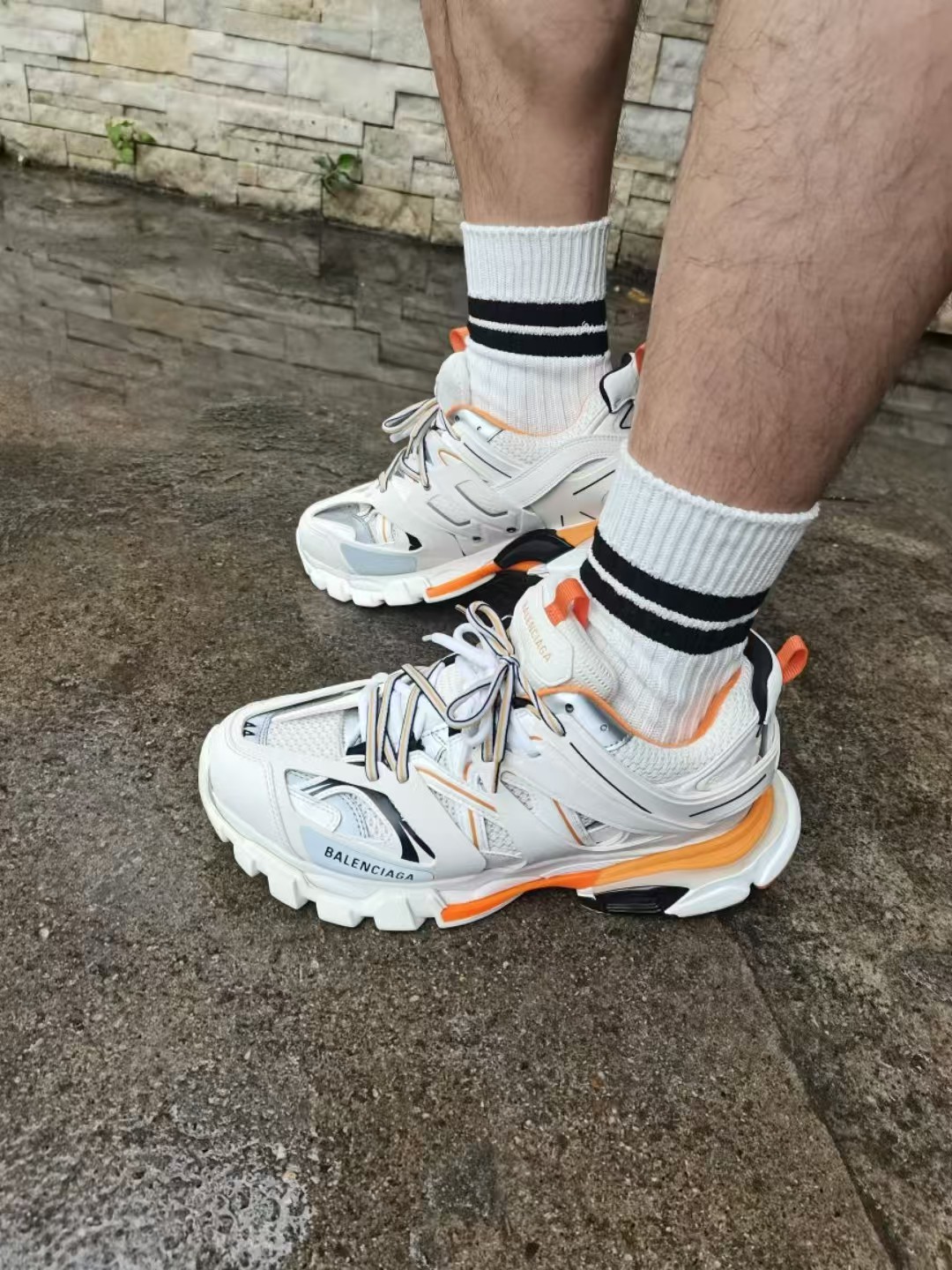  Balenciaga Tess S. White Orange Black 542436 W1GB1 9059 review Orville 02