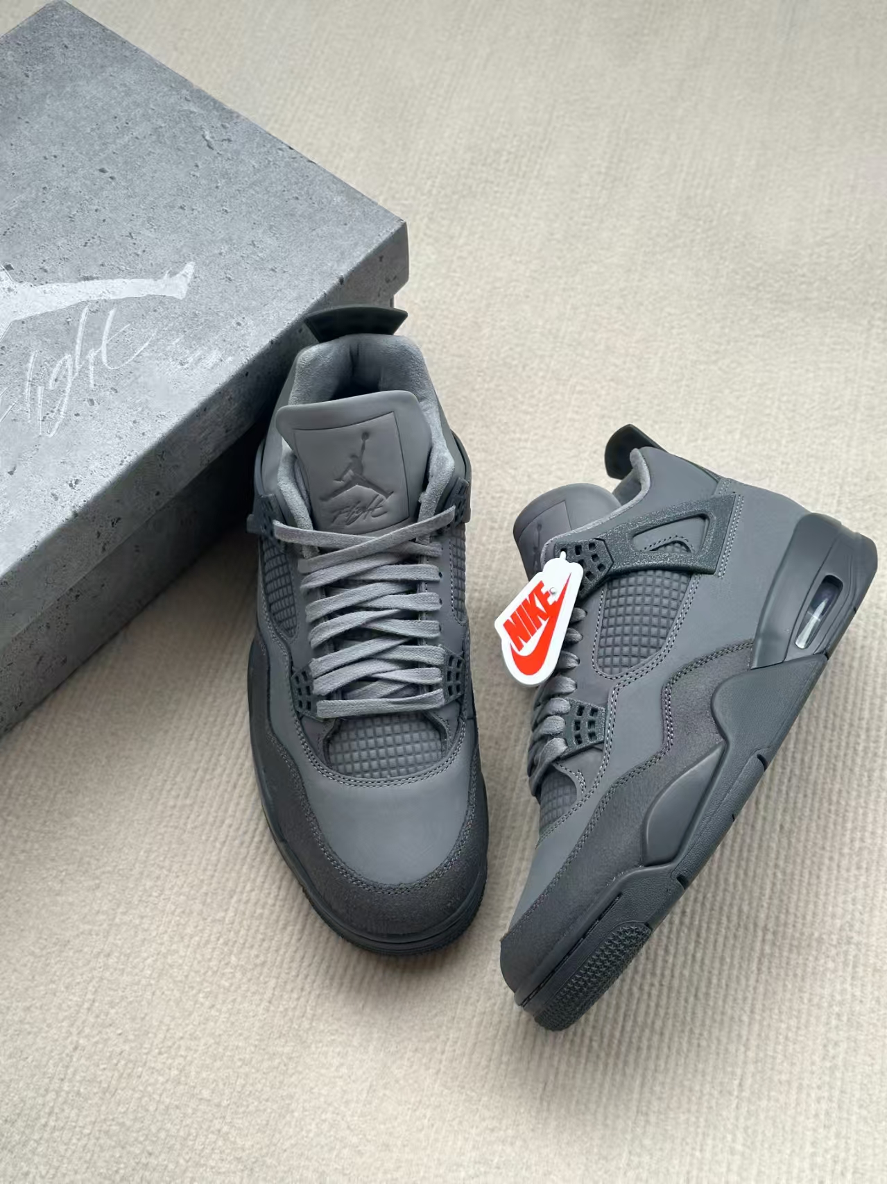 PK Batch Air Jordan 4 Retro SE Paris Olympics Wet Cement FQ7928-001 review Theodore 02