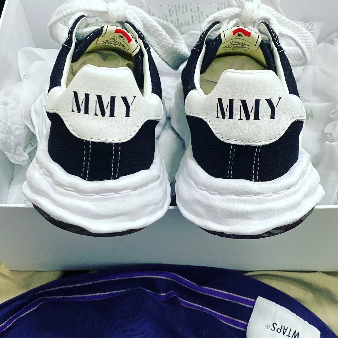 Maison Mihara Yasuhiro Blakey OG Sole Canvas Low Black No Logo  A06FW704 review Philip 02