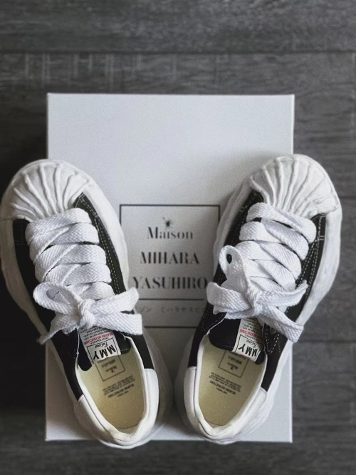 Maison Mihara Yasuhiro Blakey OG Sole Canvas Low Black No Logo No.703 review 