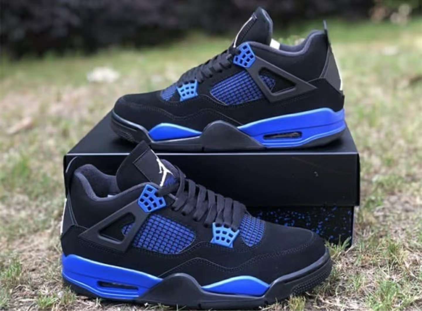 Air Jordan 4 Retro Black Blue CT8527-018  review Hamiltion 00