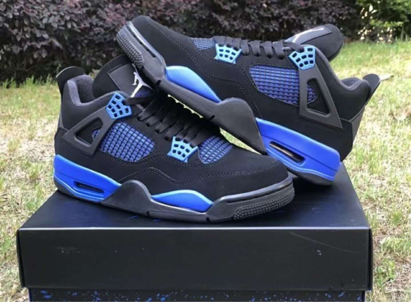 Air Jordan 4 Retro Black Blue CT8527-018  review Hamiltion 01