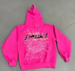 Sp5der P*NK Hoodie Pink review Addison