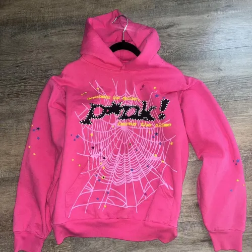 Sp5der Young Thug Punk Hoodie Pink review 