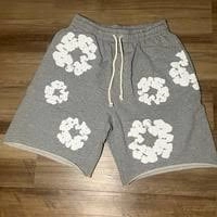 Denim Tears The Cotton Wreath Shorts Grey review 
