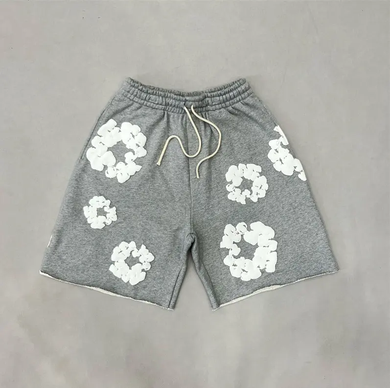 Denim Tears The Cotton Wreath Shorts Grey review Augustine 01