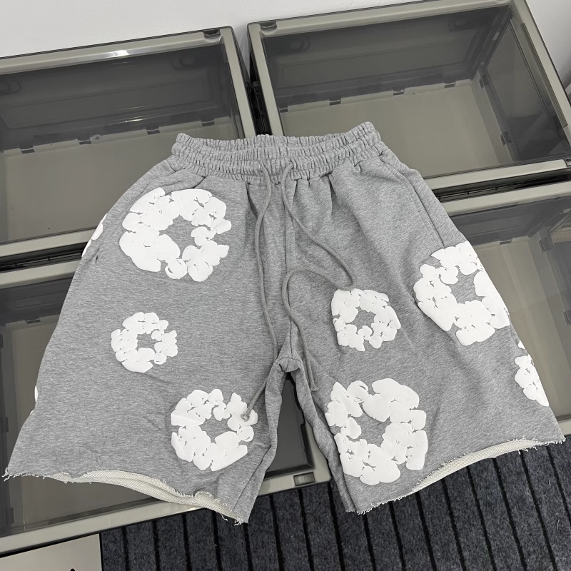 Denim Tears The Cotton Wreath Shorts Grey review Bancroft 01