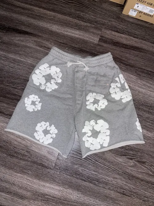 Denim Tears The Cotton Wreath Shorts Grey review 