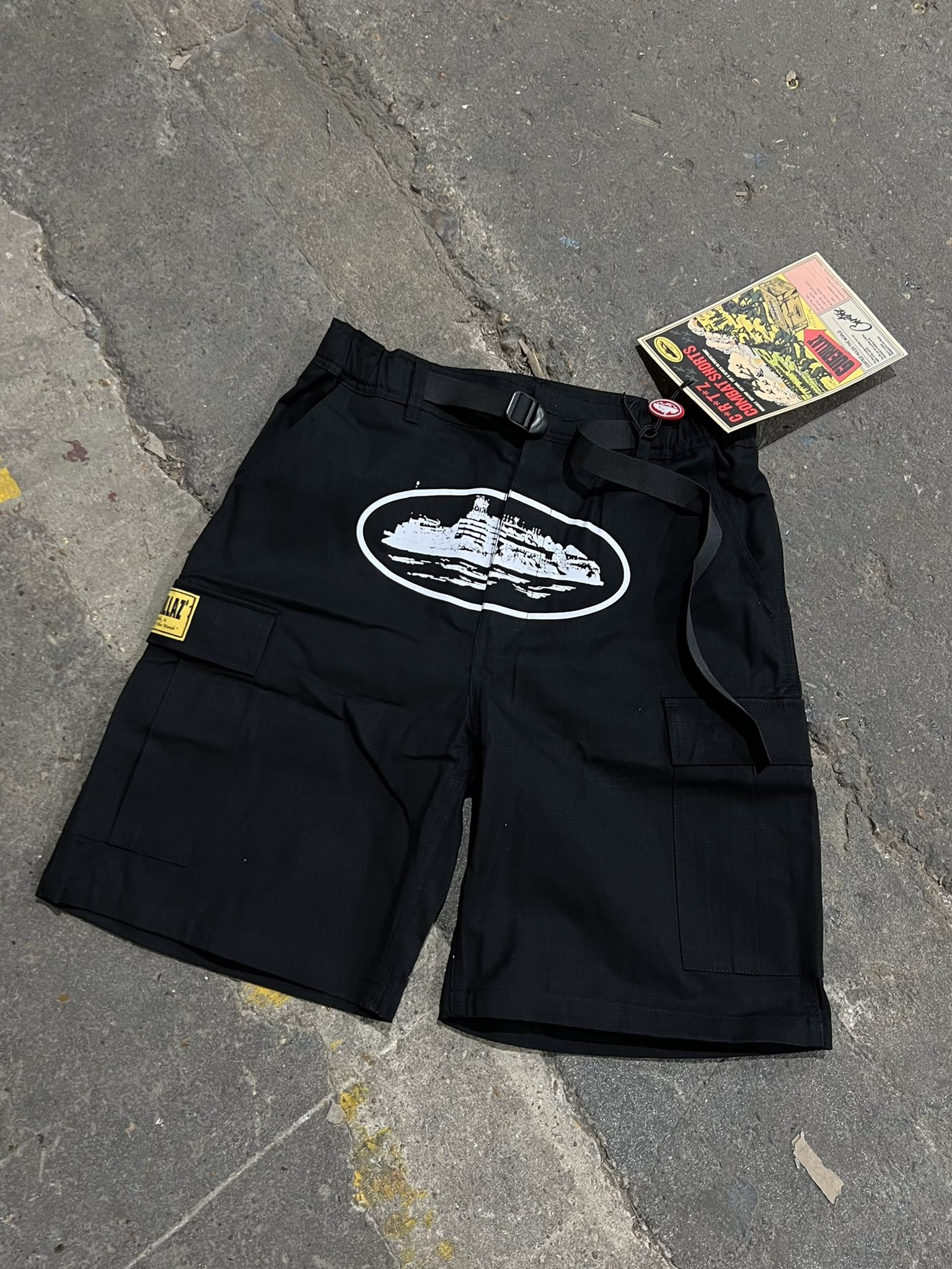Corteiz Alcatraz Cargo Shorts Black review Borislav 01