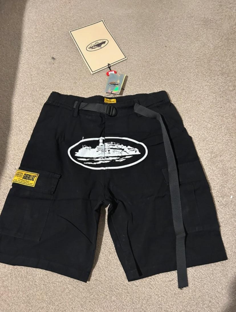 Corteiz Alcatraz Cargo Shorts Black review Carlton