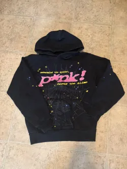 【FLASH SALE】Sp5der P*NK Hoodie Black review Davis 01