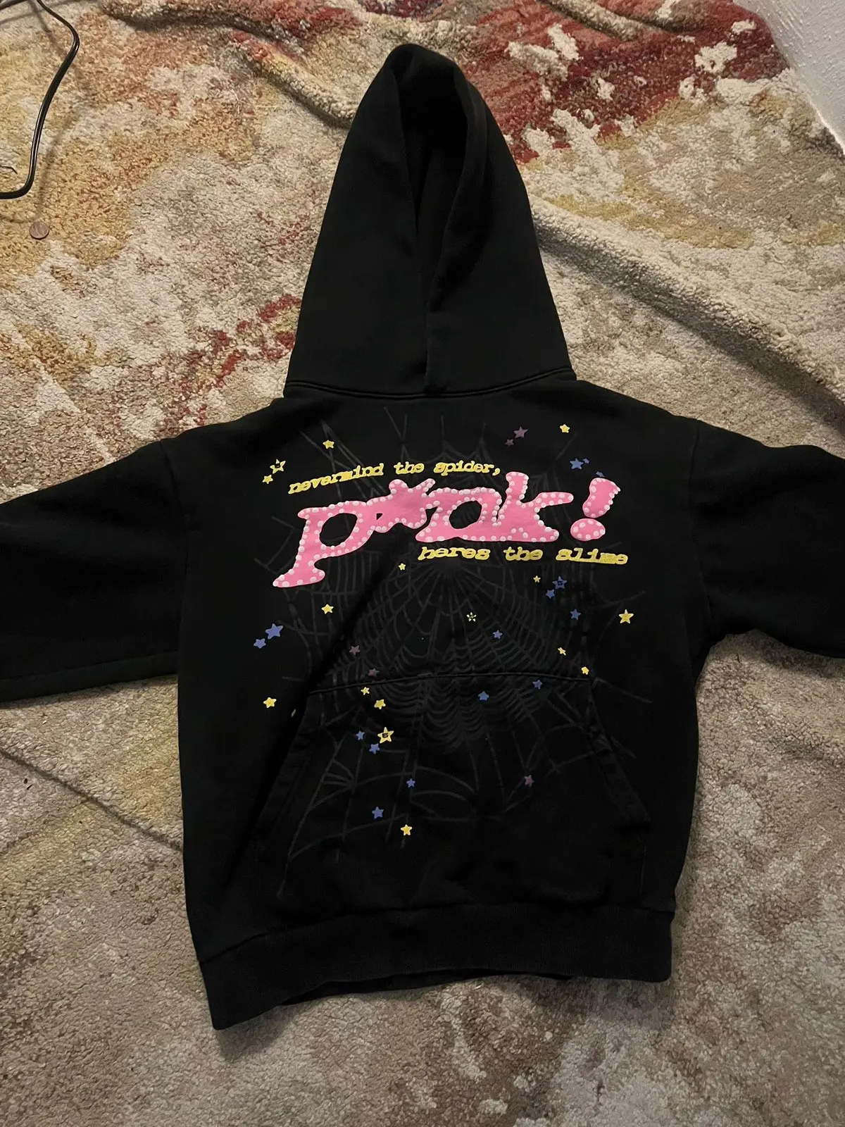【FLASH SALE】Sp5der Young Thug Punk Hoodie Black review Davis 01