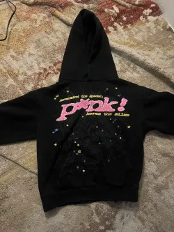 【FLASH SALE】Sp5der P*NK Hoodie Black review Davis 02