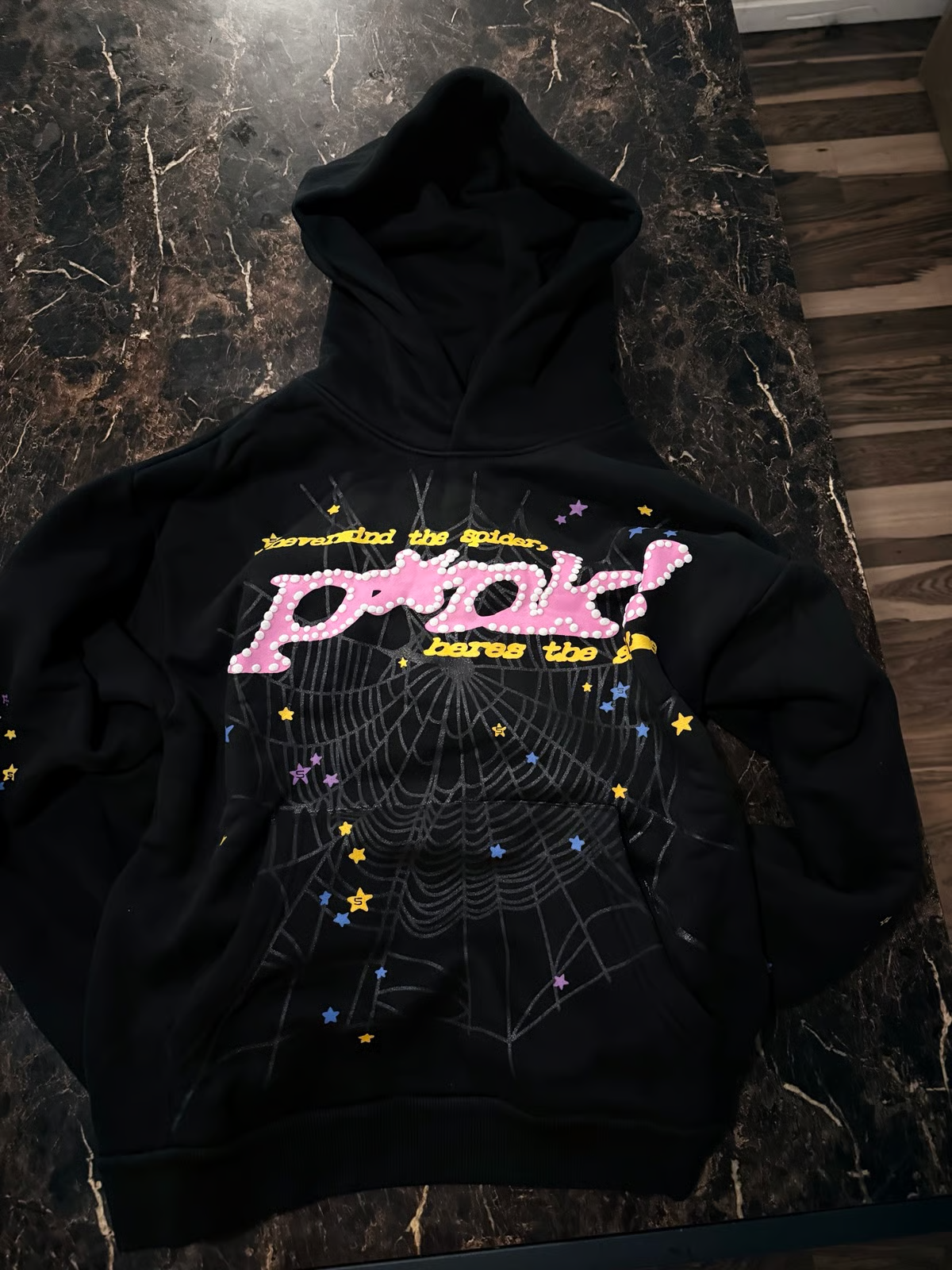 【FLASH SALE】Sp5der Young Thug Punk Hoodie Black review Earnest 00